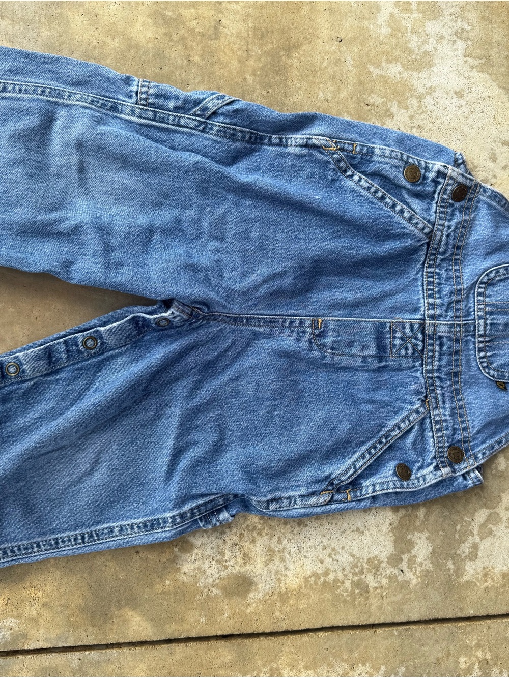 Faded Glory Light Blue Denim Kids Overalls